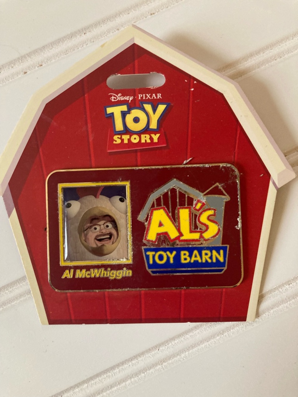 Disney Toy Story Al's Toy Barn Collectible Pin - Red & Yellow